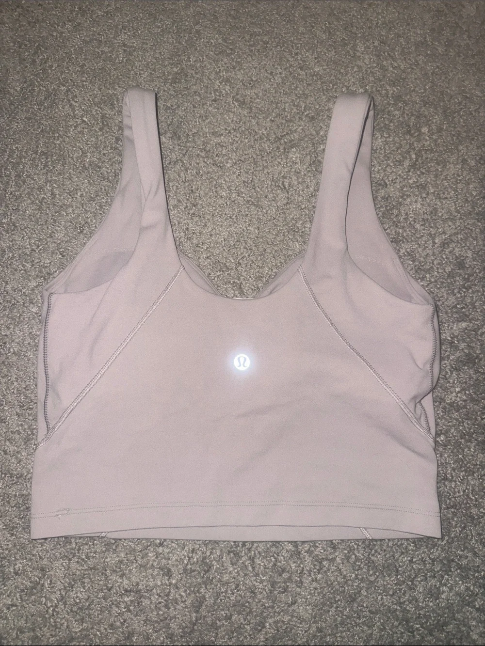 lululemon athletica Scoop Neck Sports Bra Tank in Light Mauve